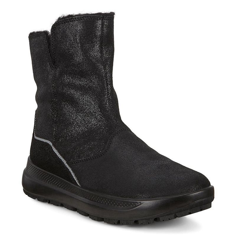 Kids Ecco Solice K - Mid Calf Boots Black - India AMTLNF579